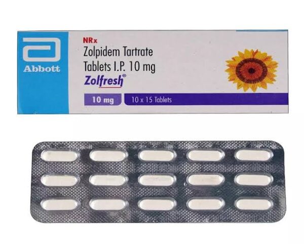 Zolpidem 10 mg (Ambin) – Pack of 50 Tablets