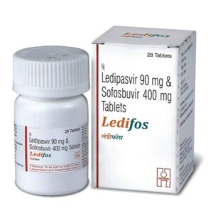 Ledipasvir 90 mg & Sofosbuvir 400 mg – Pack of 45 Tablets